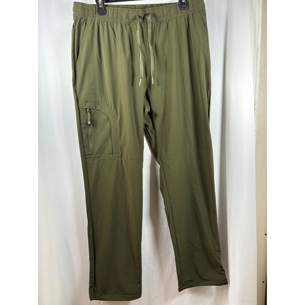Outdoor Sports Mens XL Olive Green Hiking Cargo Pants Nylon Spandex NWT